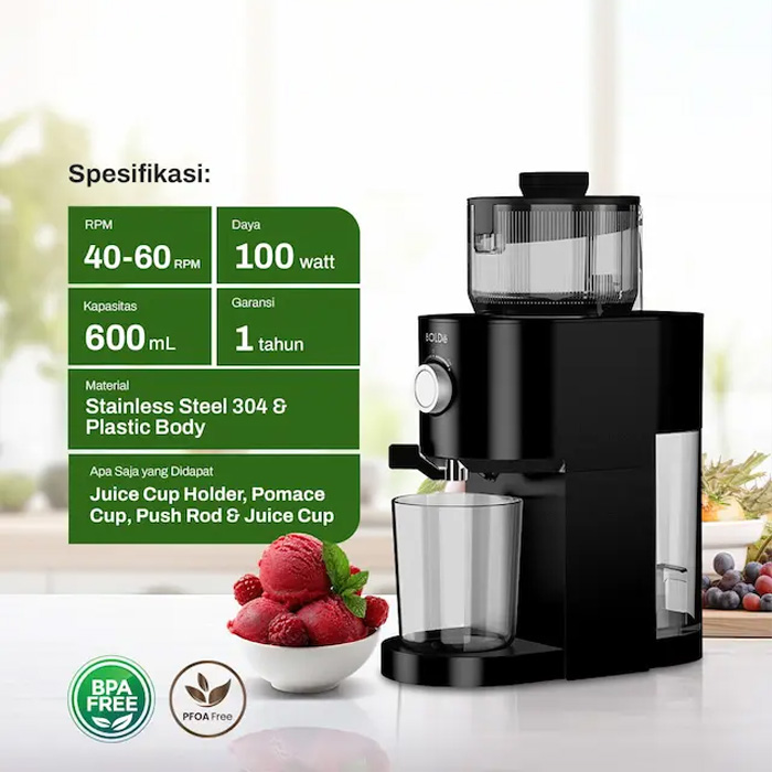 Bolde Slow Juicer Ice Sorbet Maker 2 in 1 Z8